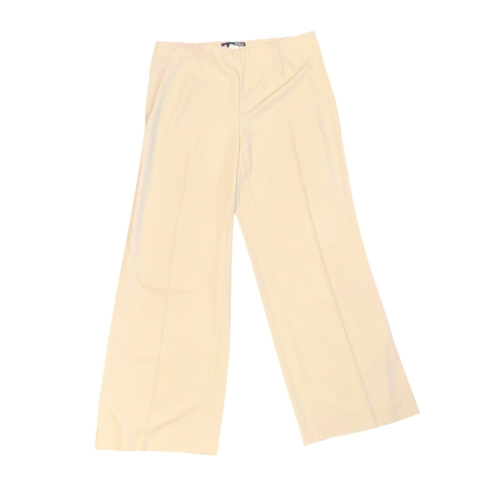 Les Copains Cream Wide-Leg Pants